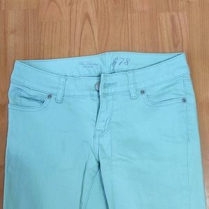 Limited Denim 678 Green Mint Skinny Jeans